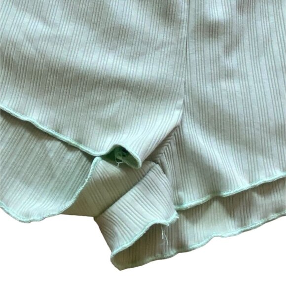Zaful Womens Light weight Comfy Ribbed Shorts-Mint Green-Size 4-GUC - Picture 3 of 7